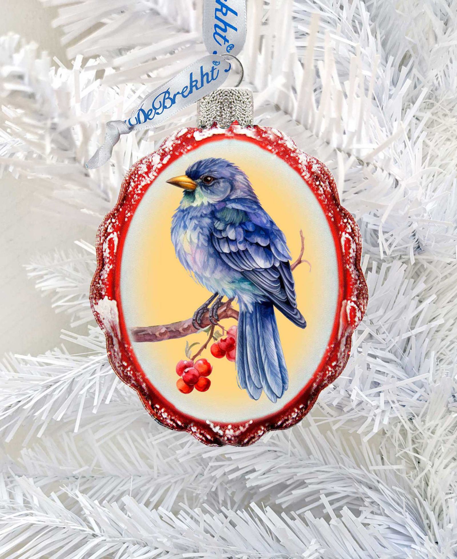 Рождественские украшения Designocracy Bird Keepsake Mercury Glass