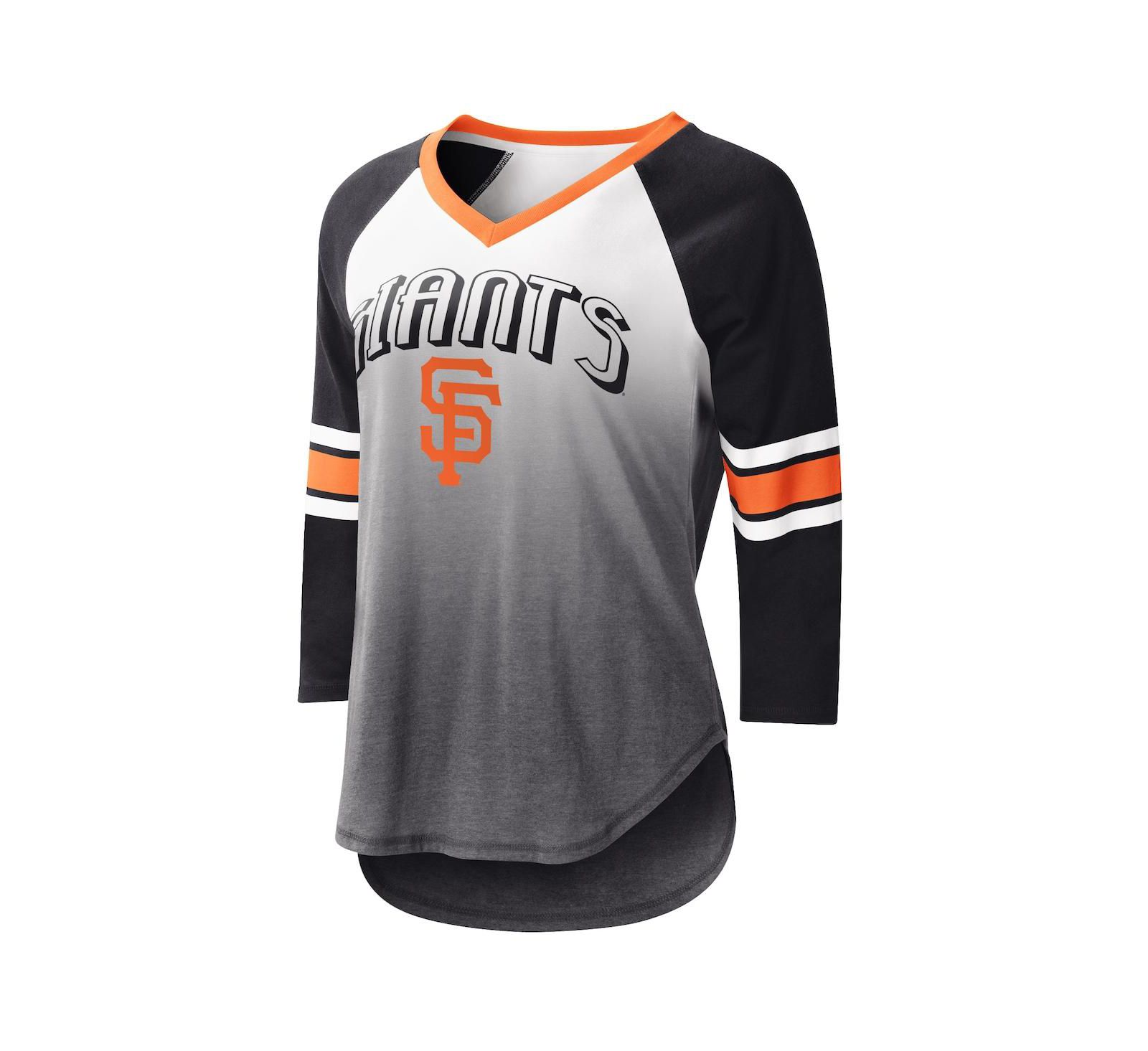 Женская футболка G-III 4Her San Francisco Giants Raglan 3/4-Sleeve