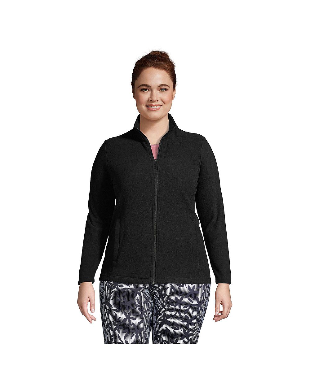 Флисовая куртка Lands' End Plus Size Anyweather Full Zip