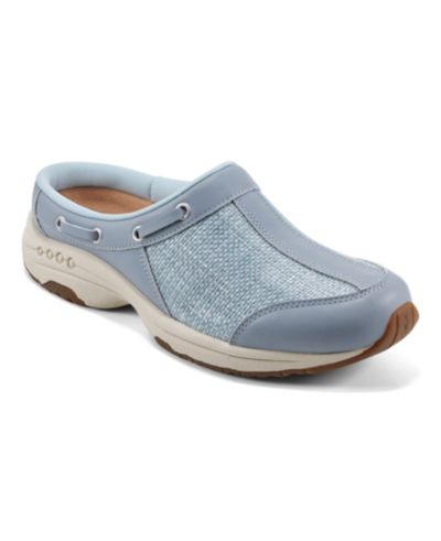 Light Blue Woven/Leather