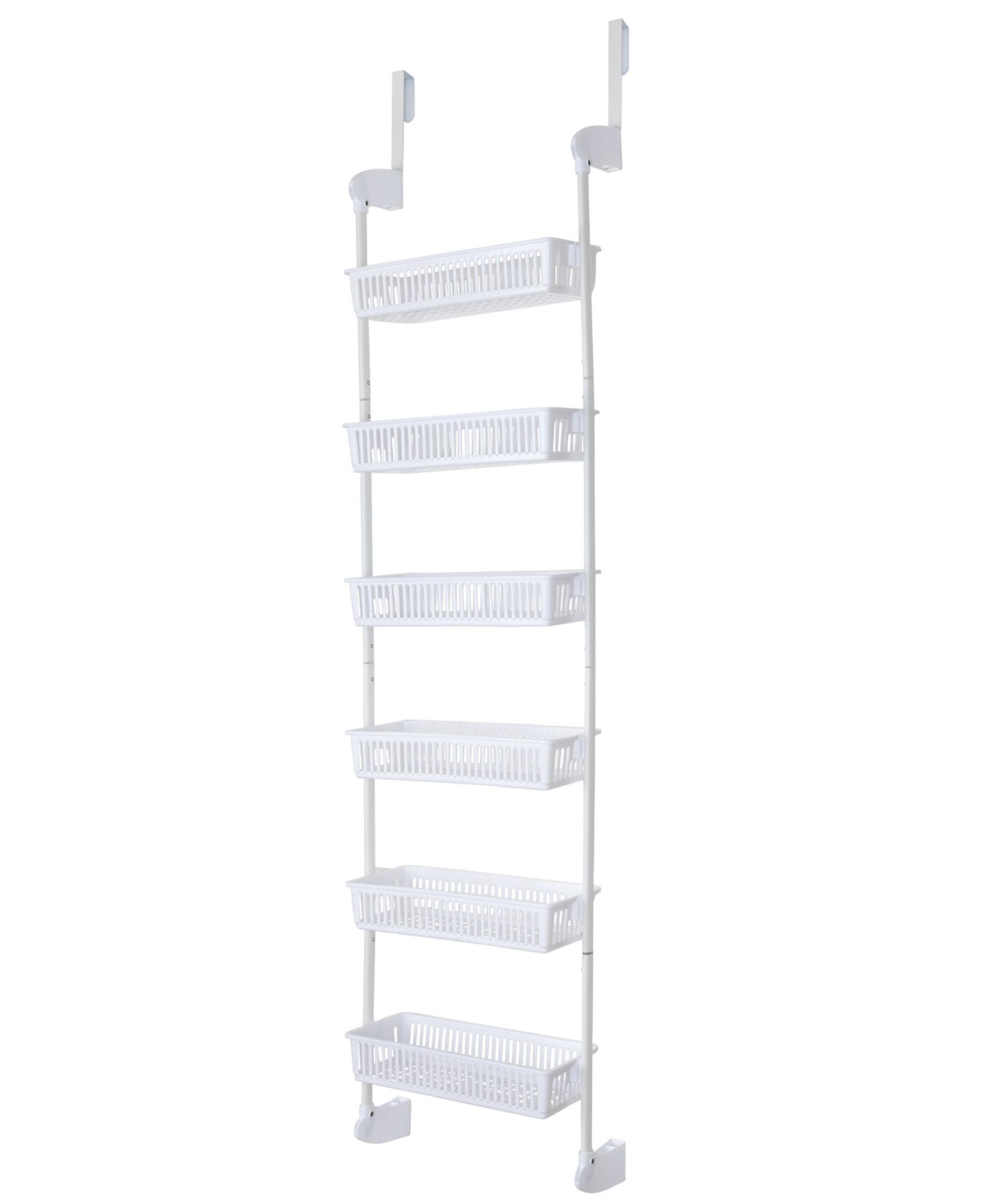 Smart Design 6-Tier Over the Door Pantry Organizer with 6 Full Baskets