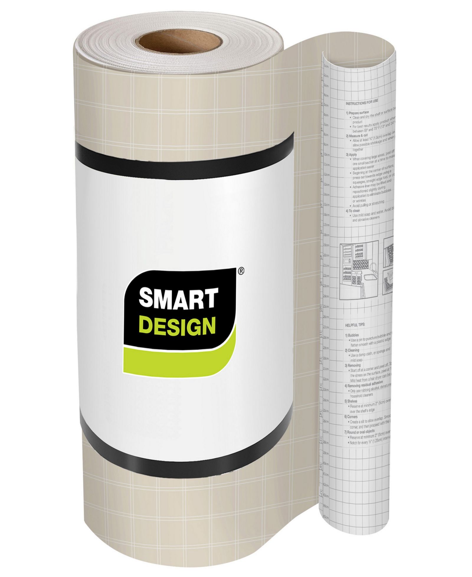 Smart Design Bonded Grip Shelf Liner, 12" x 10' Roll