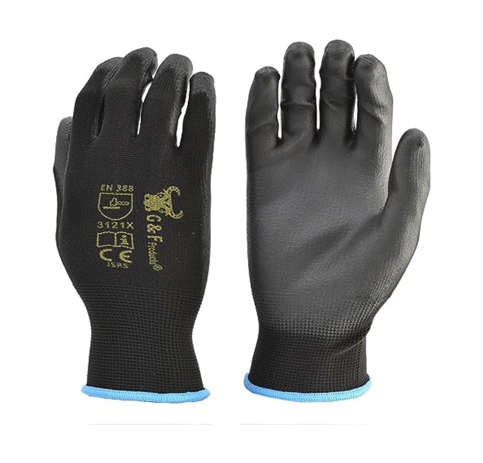 Рабочие перчатки G & F Products 12 PAIRS Men Lightweight Grip