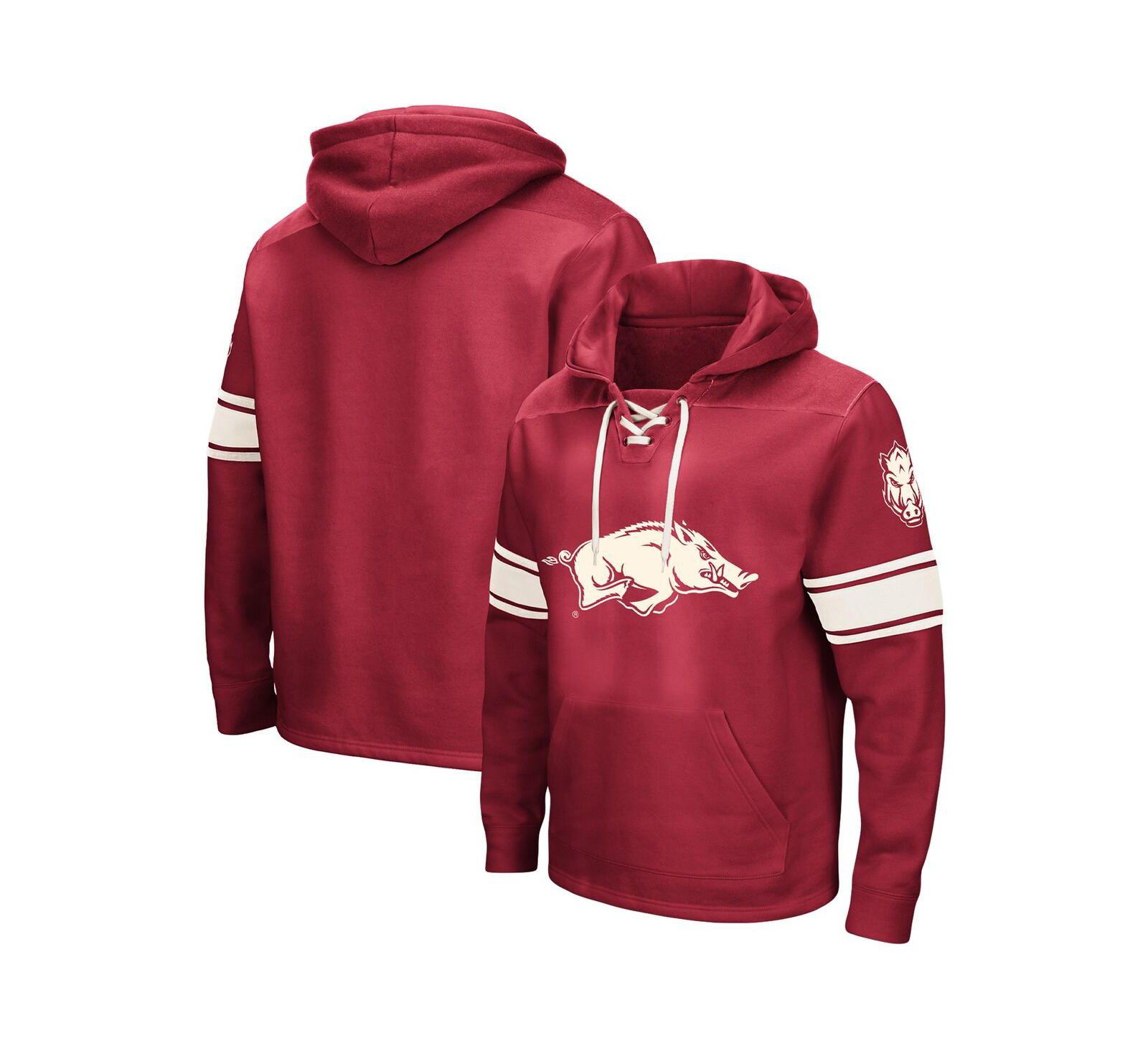 Мужское худи Colosseum Cardinal Arkansas Razorbacks, оверсайз, с завязками, для высоких и крупных мужчин