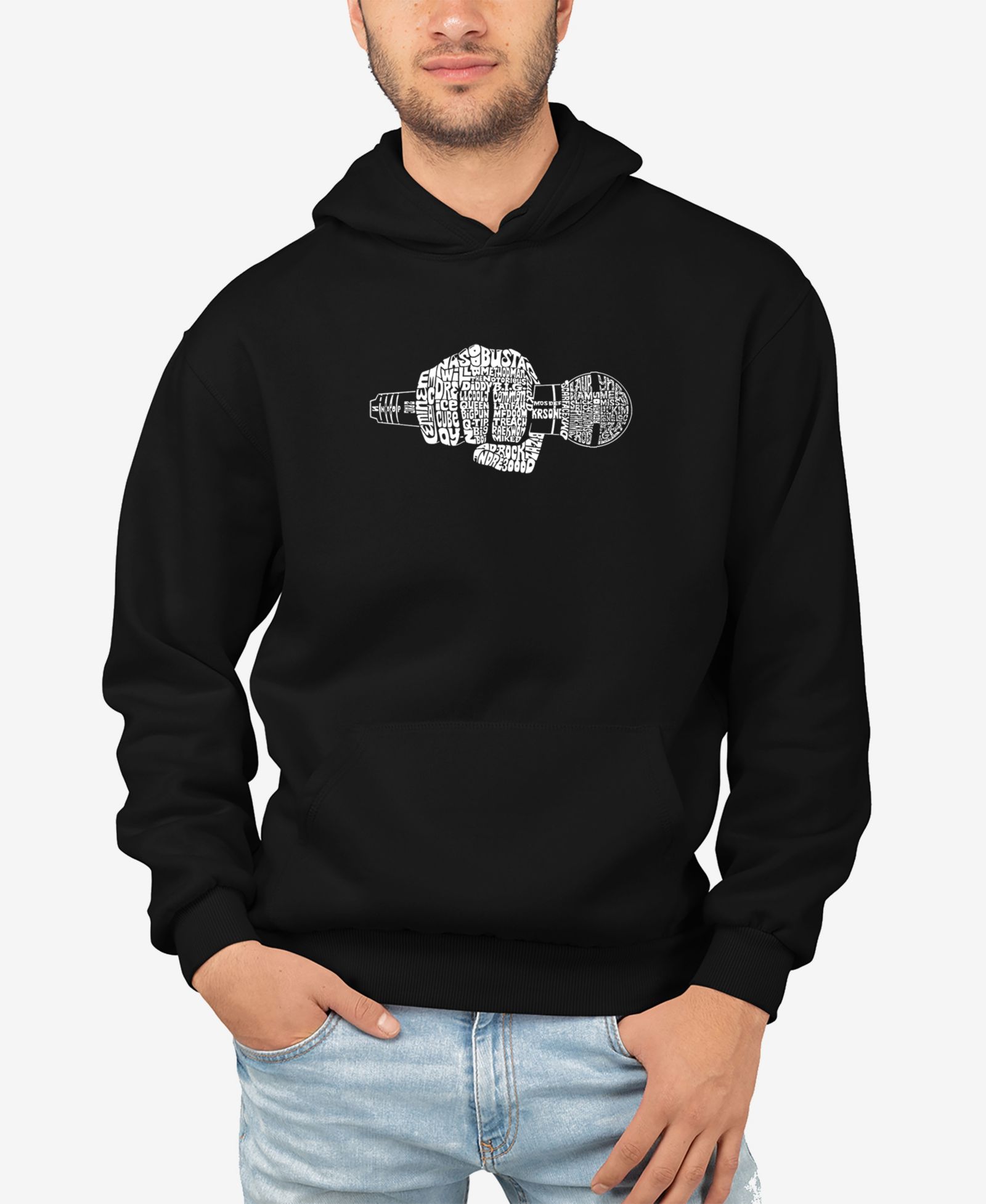 Толстовка LA Pop Art Men's 90's Rappers Word Art