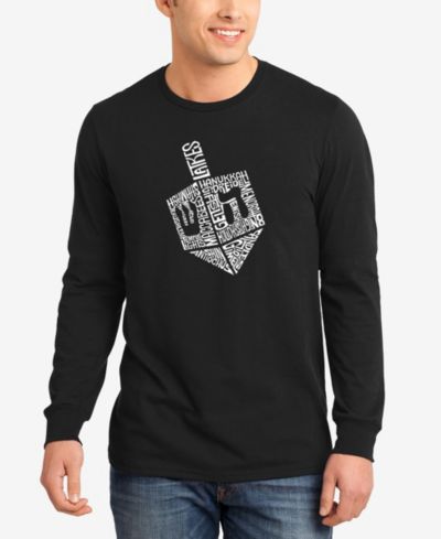 LA Pop Art Мужская футболка с принтом Hanukkah Dreidel Word Art