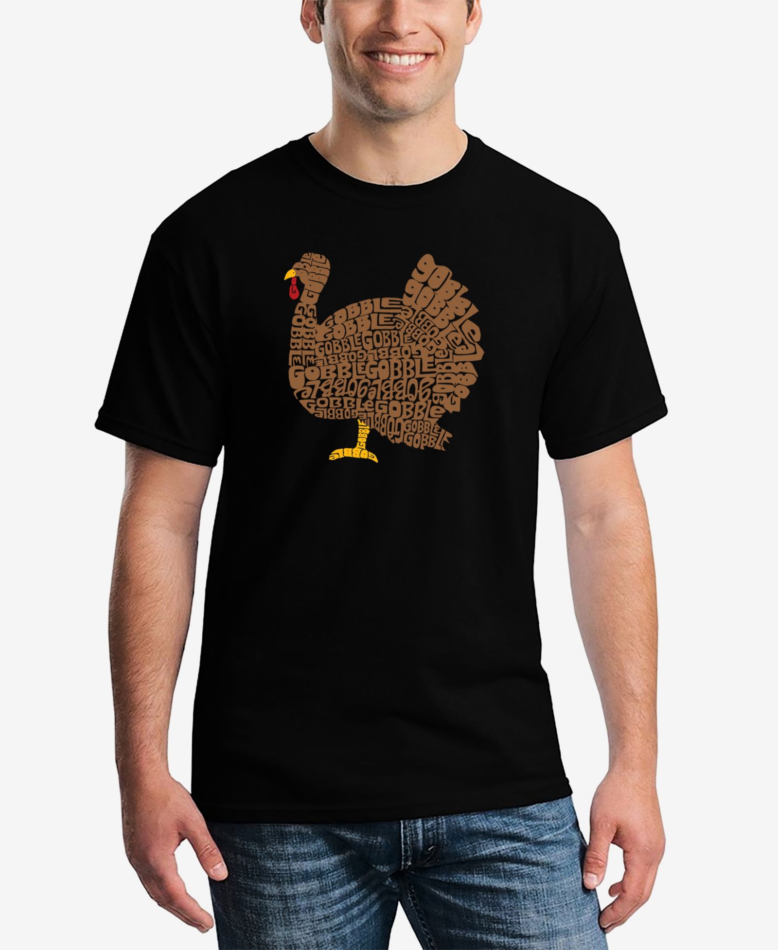 Мужская футболка LA Pop Art с принтом Thanksgiving