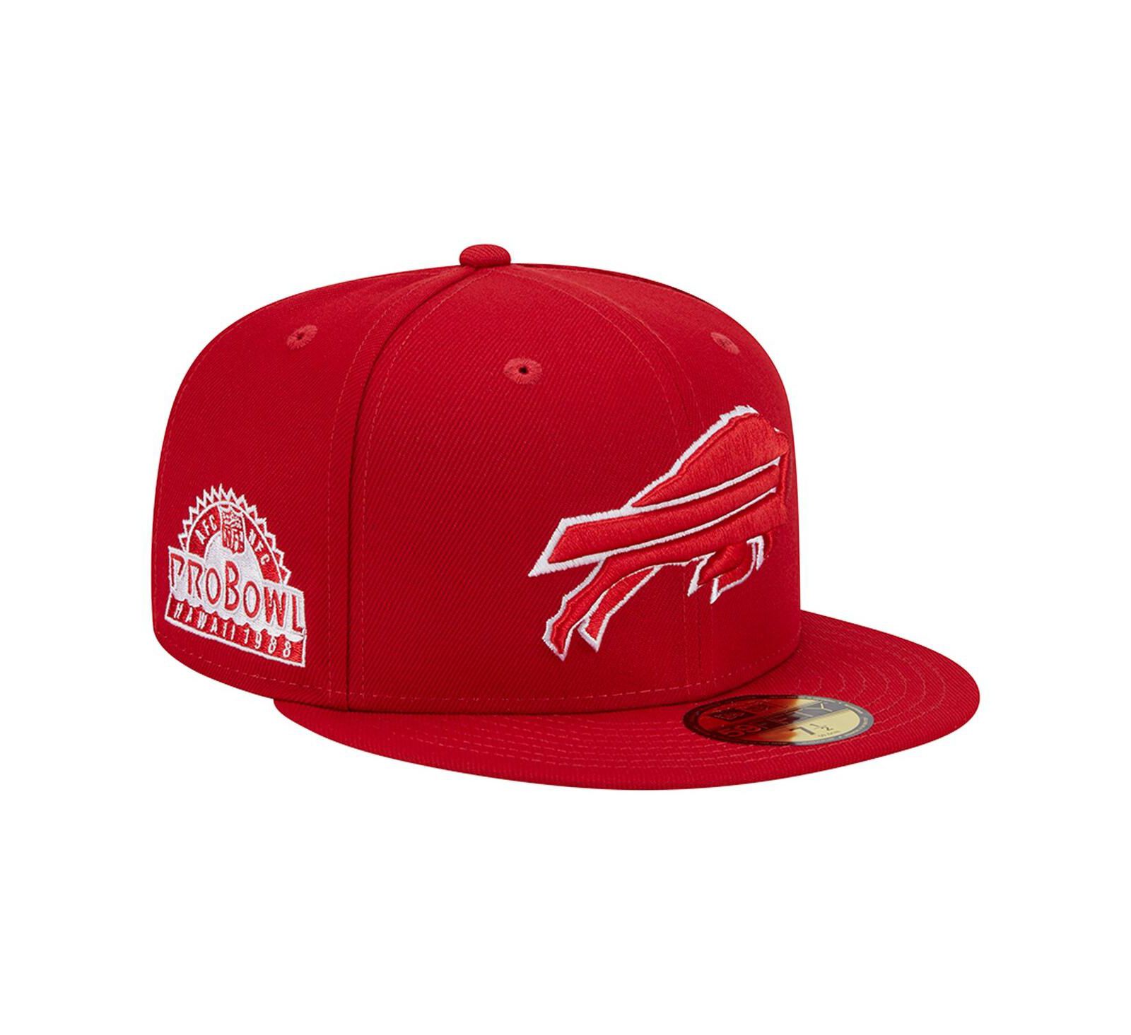 Мужская кепка New Era Scarlet Buffalo Bills 1998 Hawaii Pro Bowl Main Patch 59FIFTY Fitted