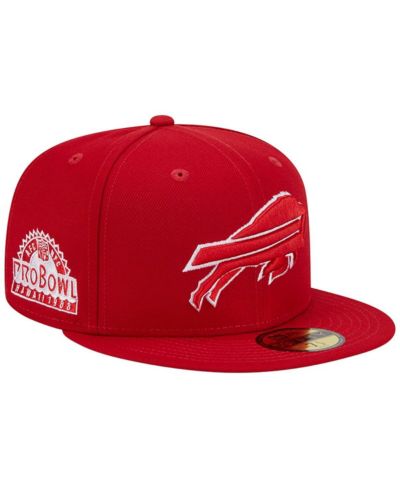 Мужская кепка New Era Scarlet Buffalo Bills 1998 Hawaii Pro Bowl Main Patch 59FIFTY Fitted