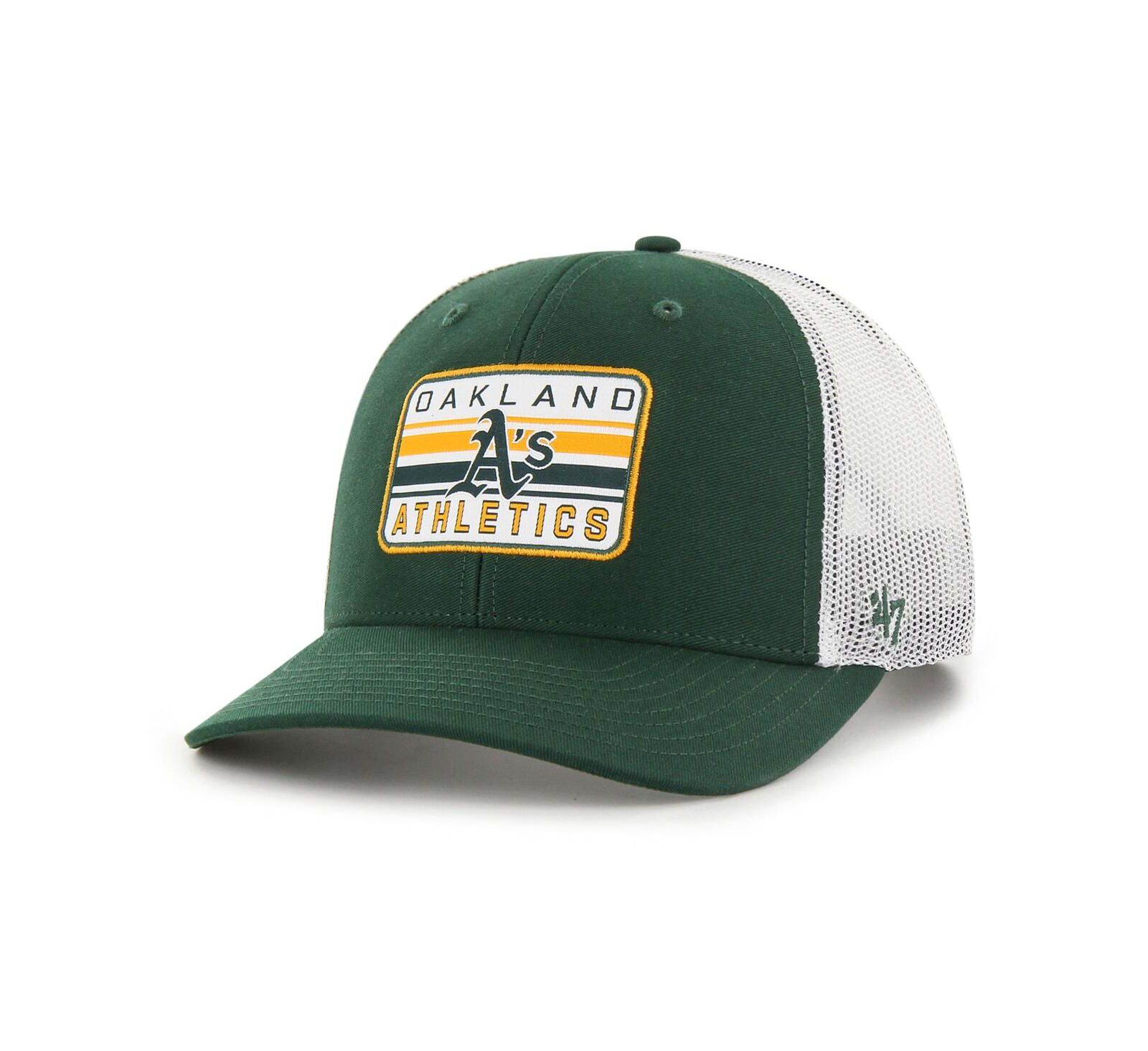Мужская кепка '47 Brand Green Oakland Athletics Drifter Trucker Adjustable