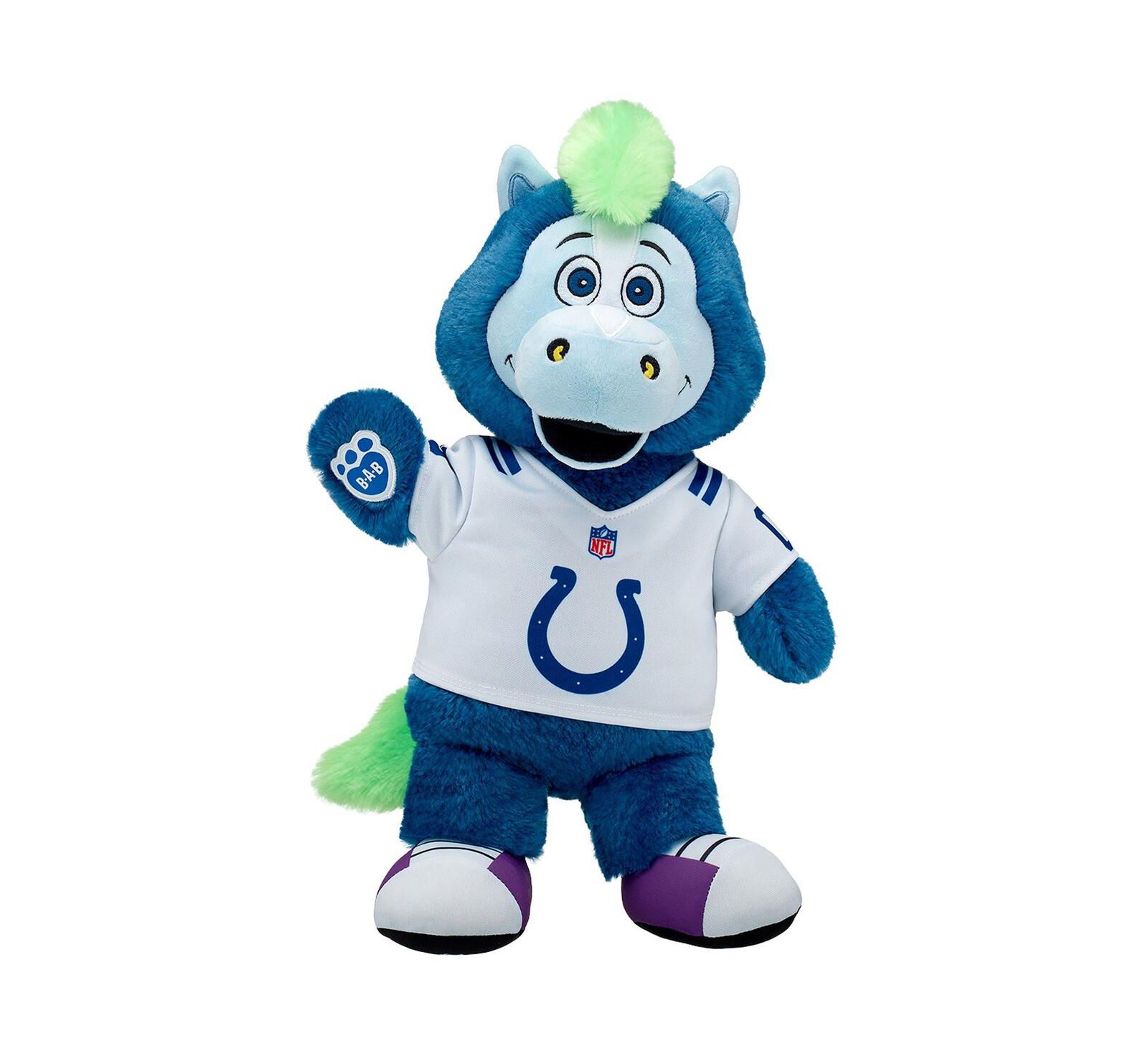 Build-a-Bear Workshop Indianapolis Colts Official Mascot Blue Collectible 17" Plush