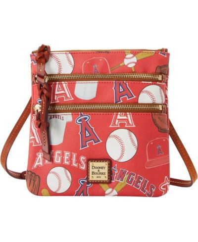 Women's Dooney & Bourke Los Angeles Angels Game Day Triple Zip Crossbody Purse