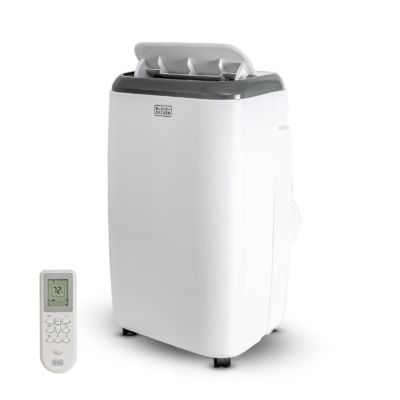 BLACK+DECKER Portable Air Conditioner, 8,000 BTU (5,000 BTU SACC) for Rooms Up To 350 Sq. Ft., Full Function Remote Control, BPT05WTBA
