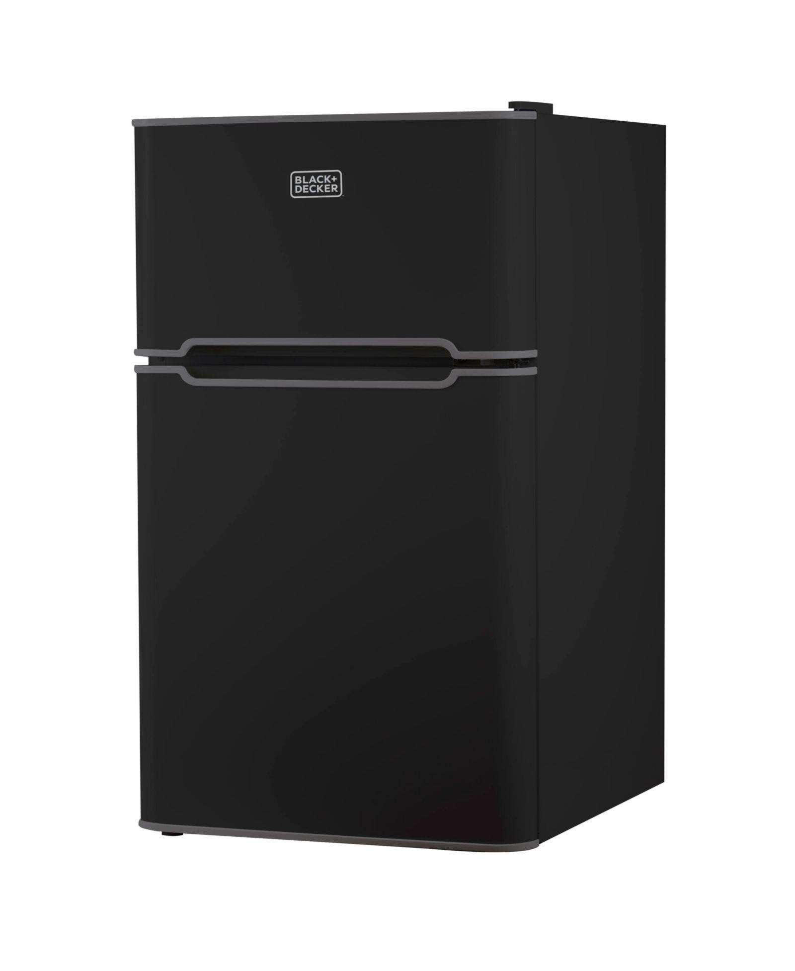 Холодильник BLACK+DECKER Compact Two Door с морозильной камерой, черный