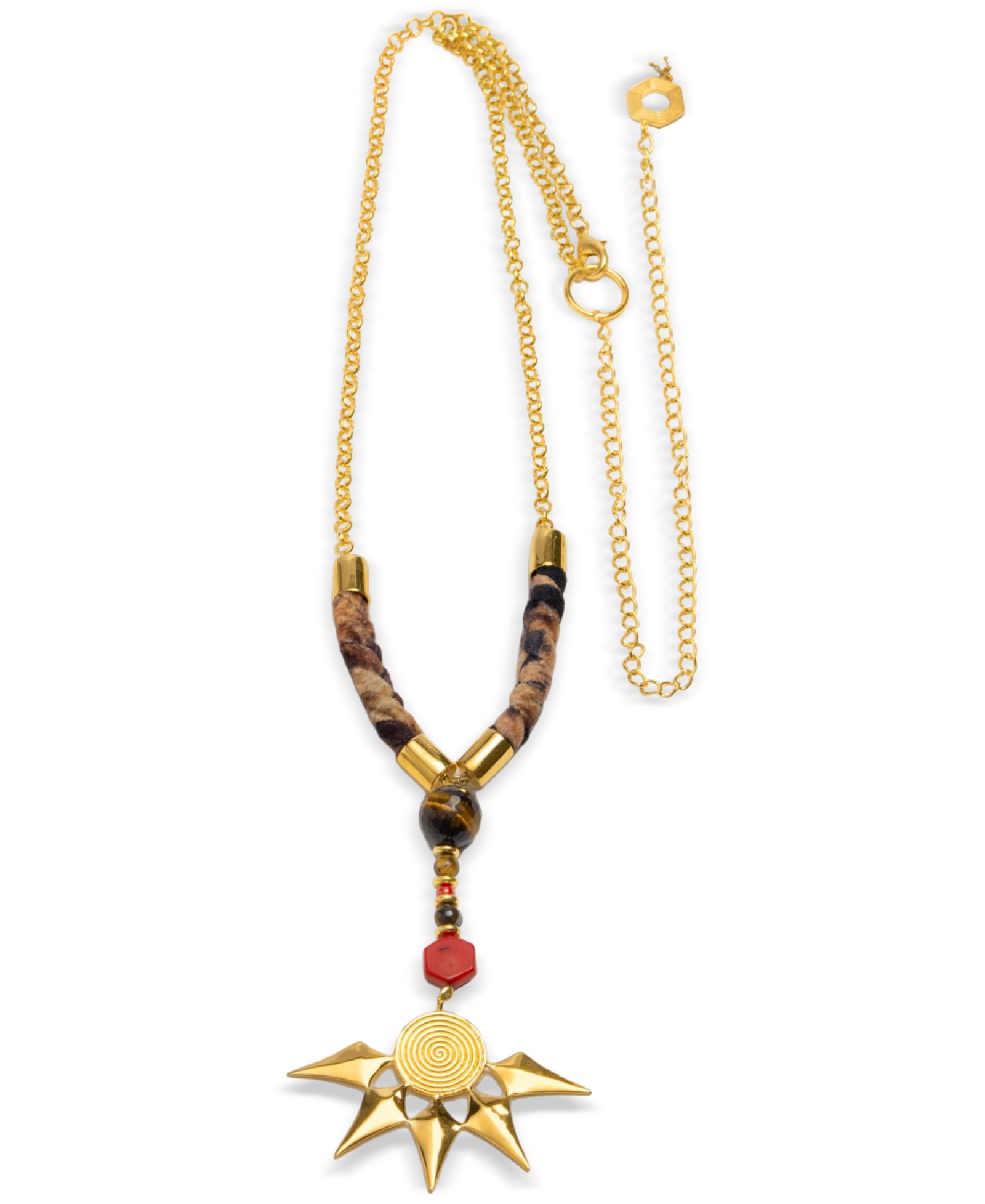 Массивное ожерелье Nectar Nectar New York 18k Gold-Plated Rhys, 24" + 10" extender