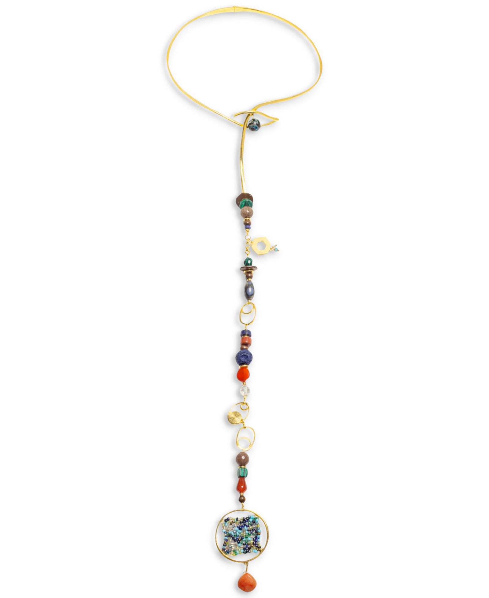 Колье-чокер Nectar Nectar New York 18k Gold-Plated Hiereia 34"