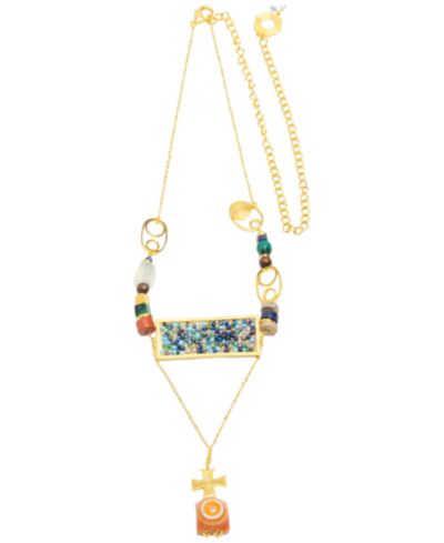 Колье Nectar Nectar New York Donyshee с позолотой 18k Gold-Plated, 24" + 10" extender