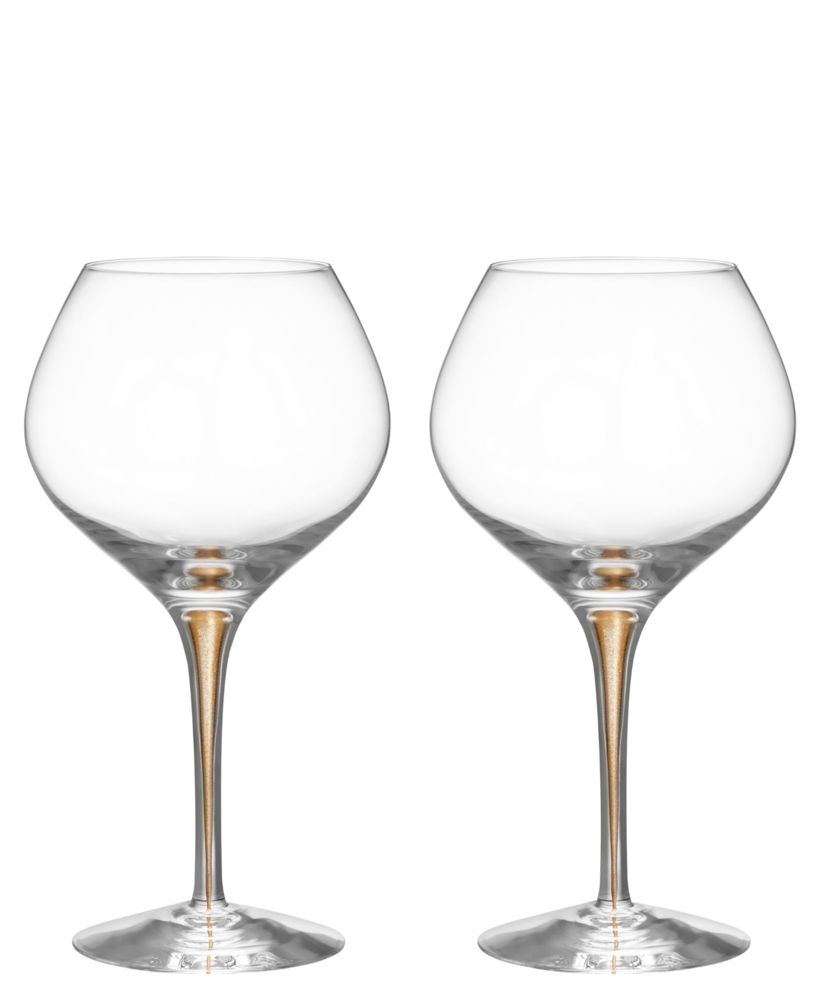 Orrefors Intermezzo Bouquet Stemware Set of 2