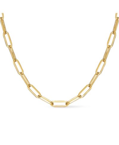 Золотое колье Ana Luisa Laura Bold Link Chain, 14K Gold-Plated