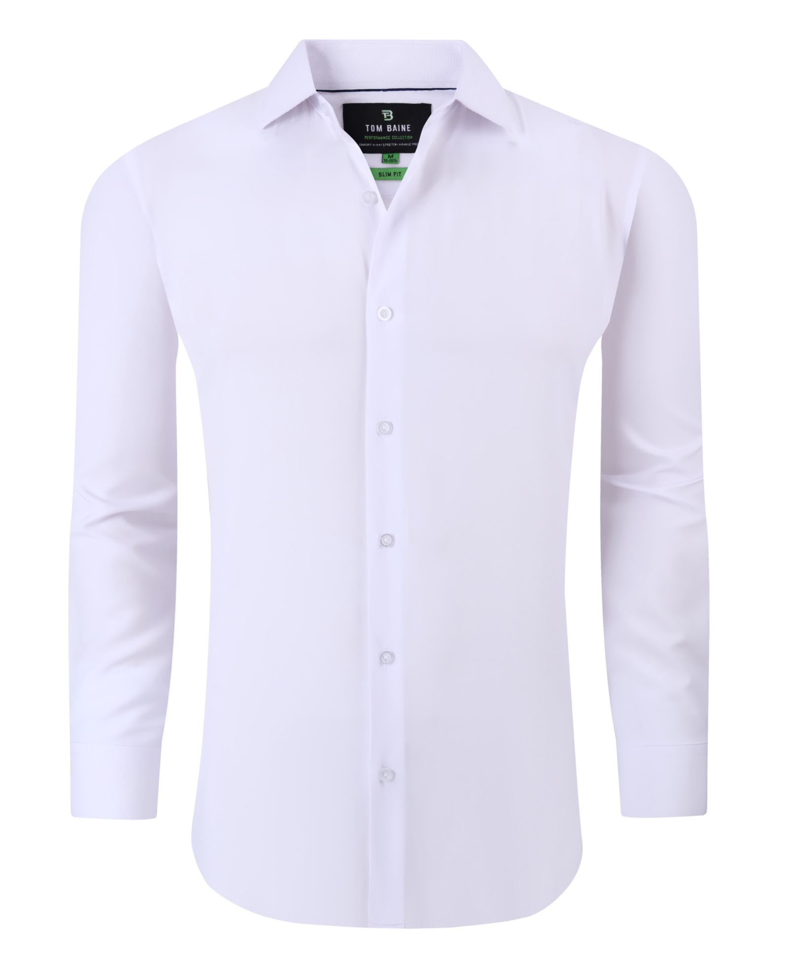 Tom Baine Men's Performance Stretch Solid Button-Down Shirt, рубашка