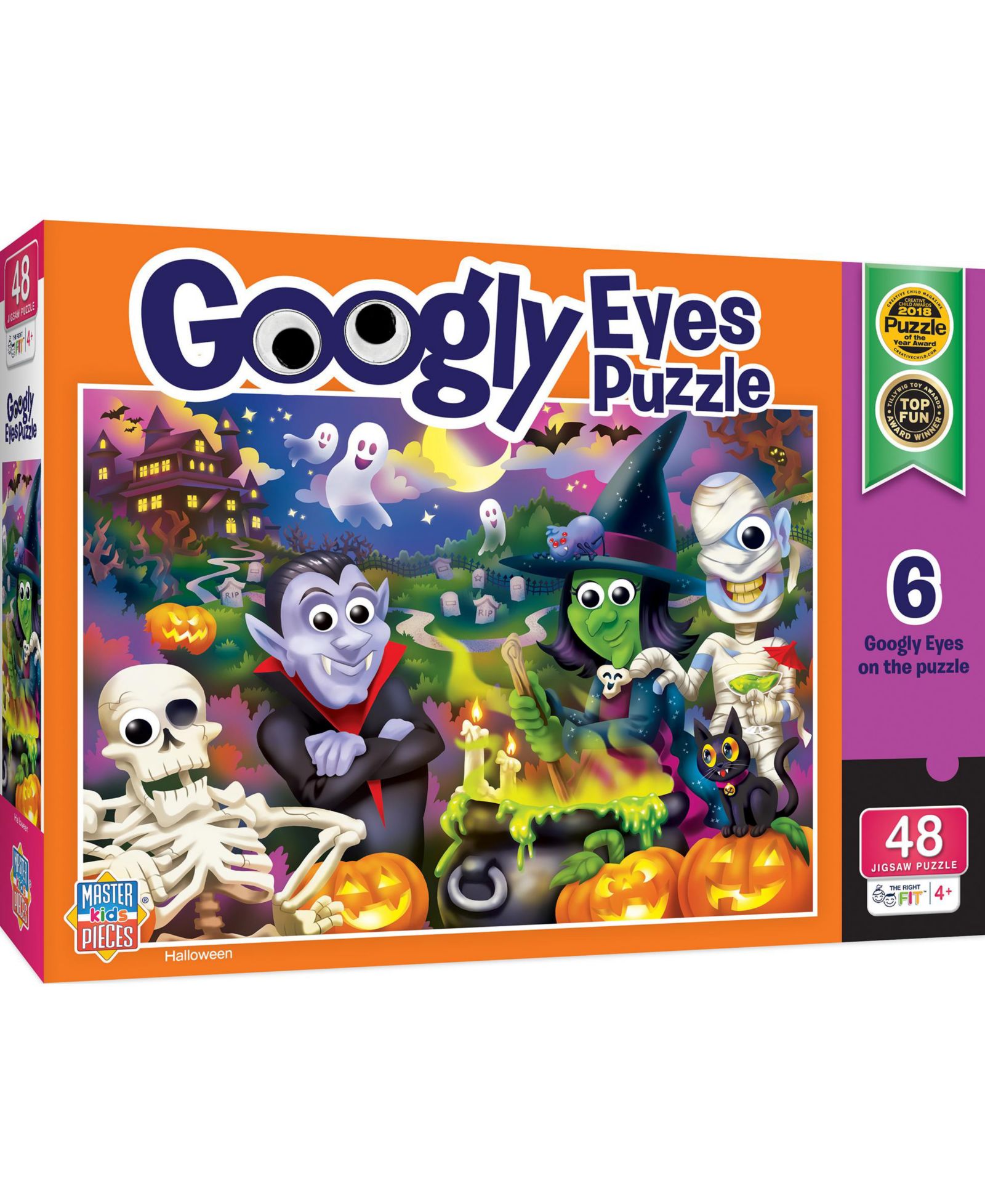 Пазл MasterPieces Googly Eyes - Freaky Friends, 48 деталей