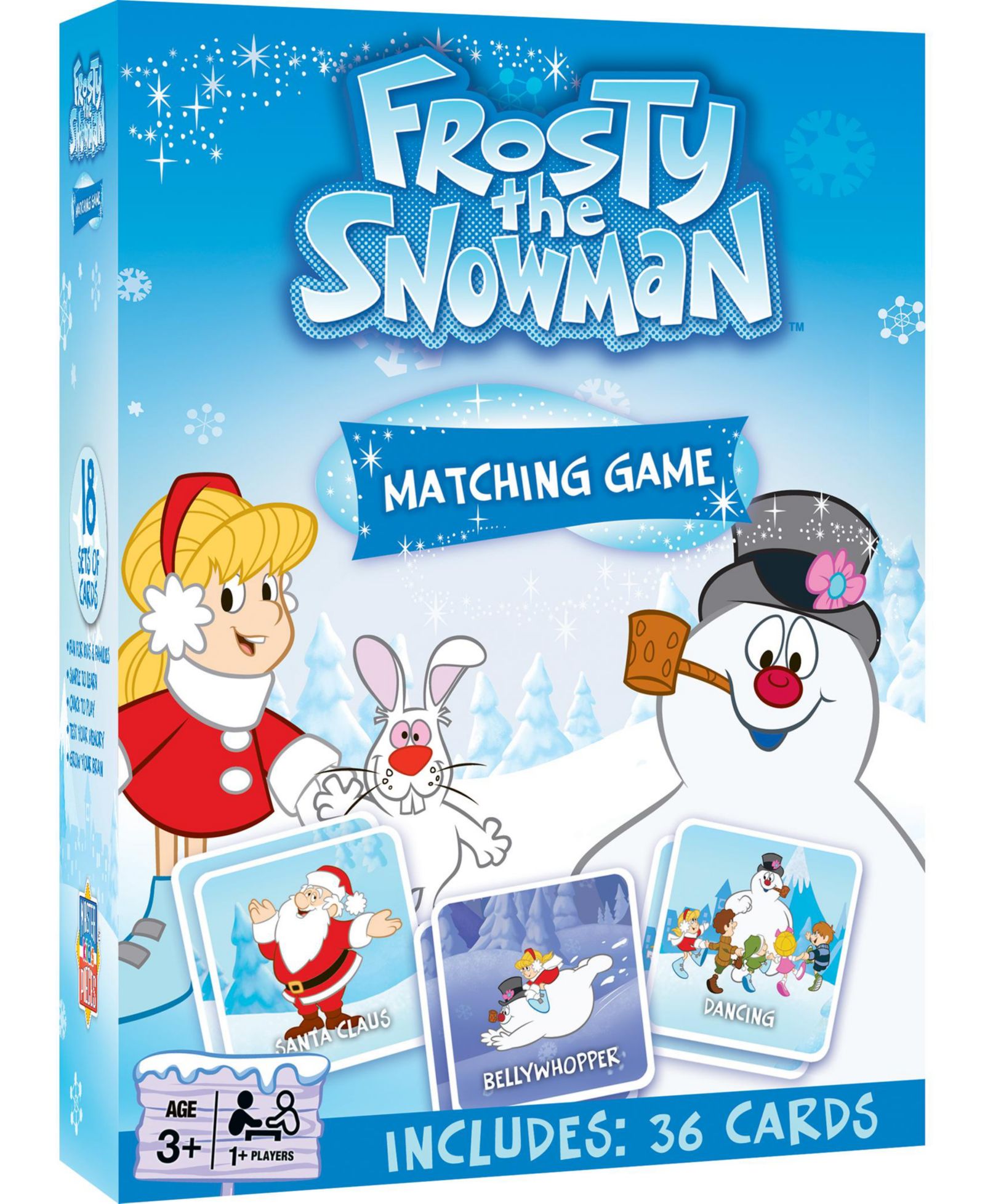 Masterpieces Puzzles Frosty the Snowman Matching Memory Card Game, Ages 3+