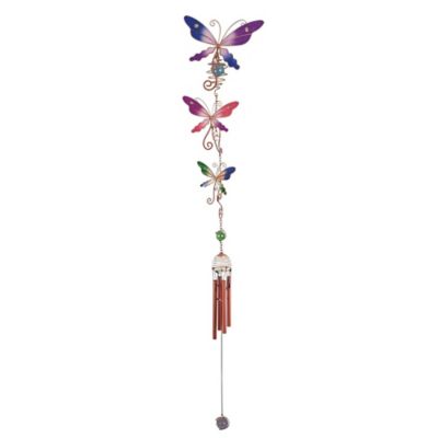 FC Design 3-Dragonfly Wind Chime with Copper Gem Home Decor Perfect Gift for House Warming, Holidays and Birthdays