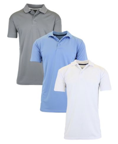 Gray, Light Blue and White