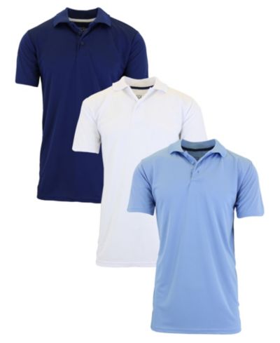 Navy, White and Light Blue