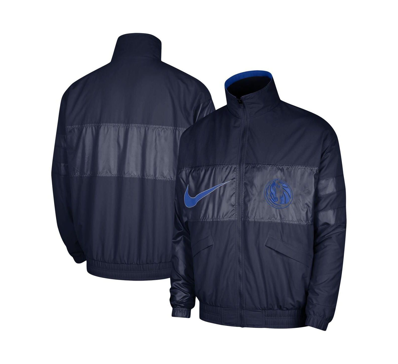 Мужская куртка Nike Navy Dallas Mavericks Courtside Versus Capsule Full-Zip