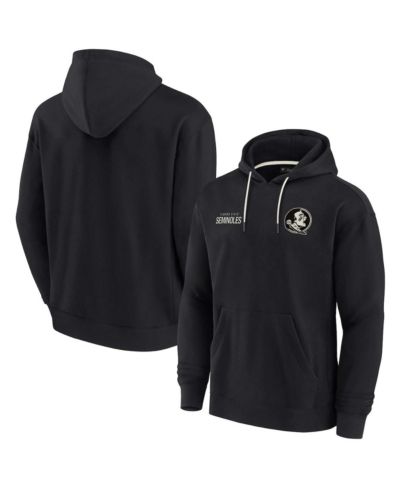 Men's and Women's Fanatics Signature Black Florida State Seminoles Super Soft Fleece Pullover Hoodie