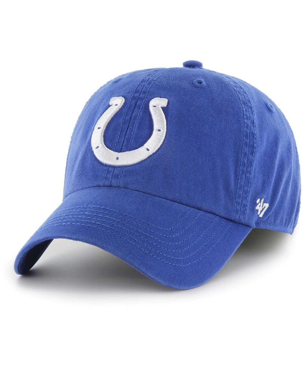 Мужская бейсболка '47 Brand Royal Indianapolis Colts Franchise Logo Fitted Hat
