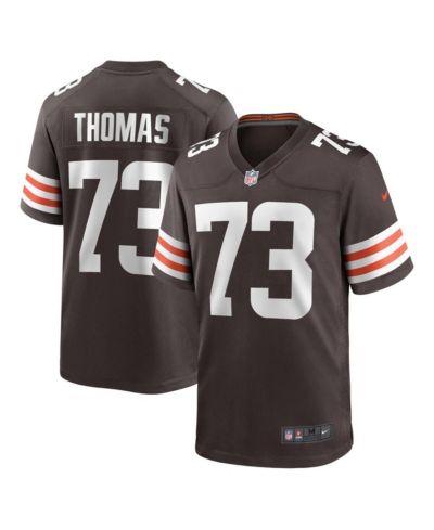 Мужская джерси Nike Joe Thomas Brown Cleveland Browns Retired Player Game