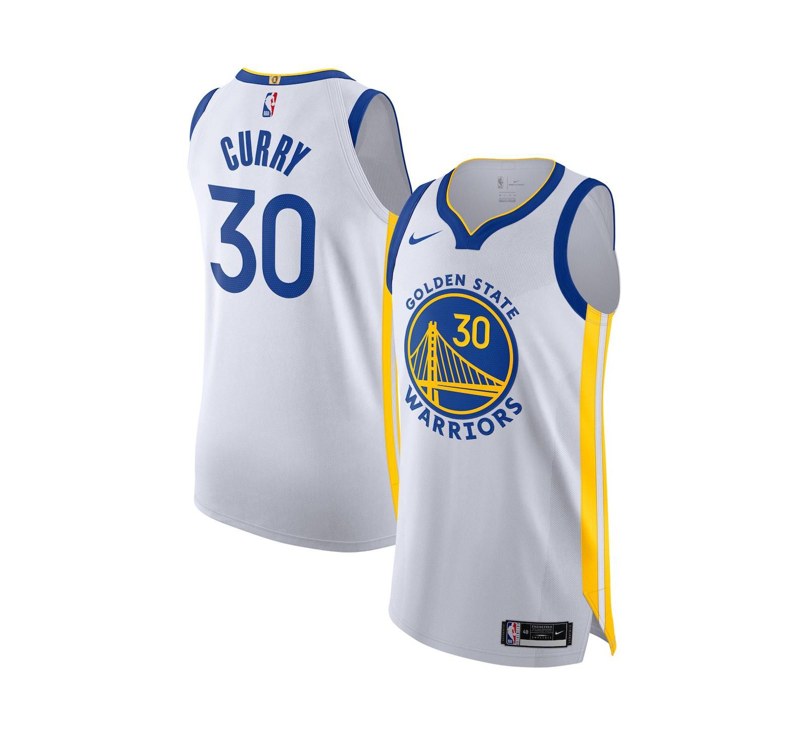 Мужская джерси Nike Stephen Curry White Golden State Warriors 2020/21 Authentic Edition Association Edition
