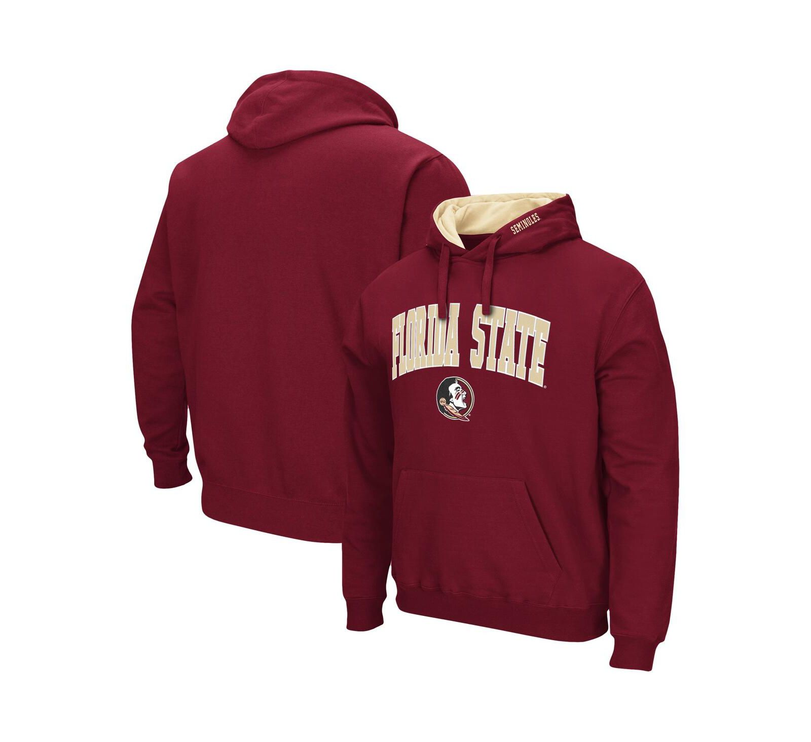 Мужское худи Colosseum Florida State Seminoles Arch & Logo 3.0 Pullover