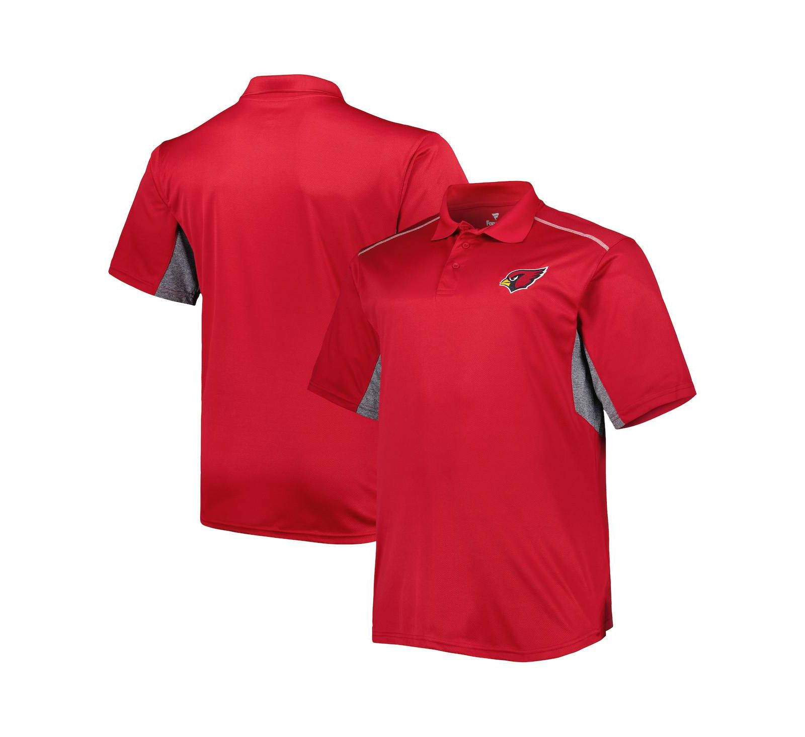 Мужское поло Fanatics Cardinal Arizona Cardinals Big and Tall Team Color