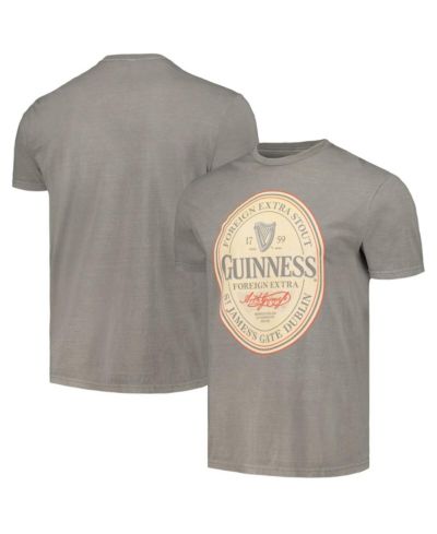 Men's Charcoal Guinness  Washed Graphic T-shirt
