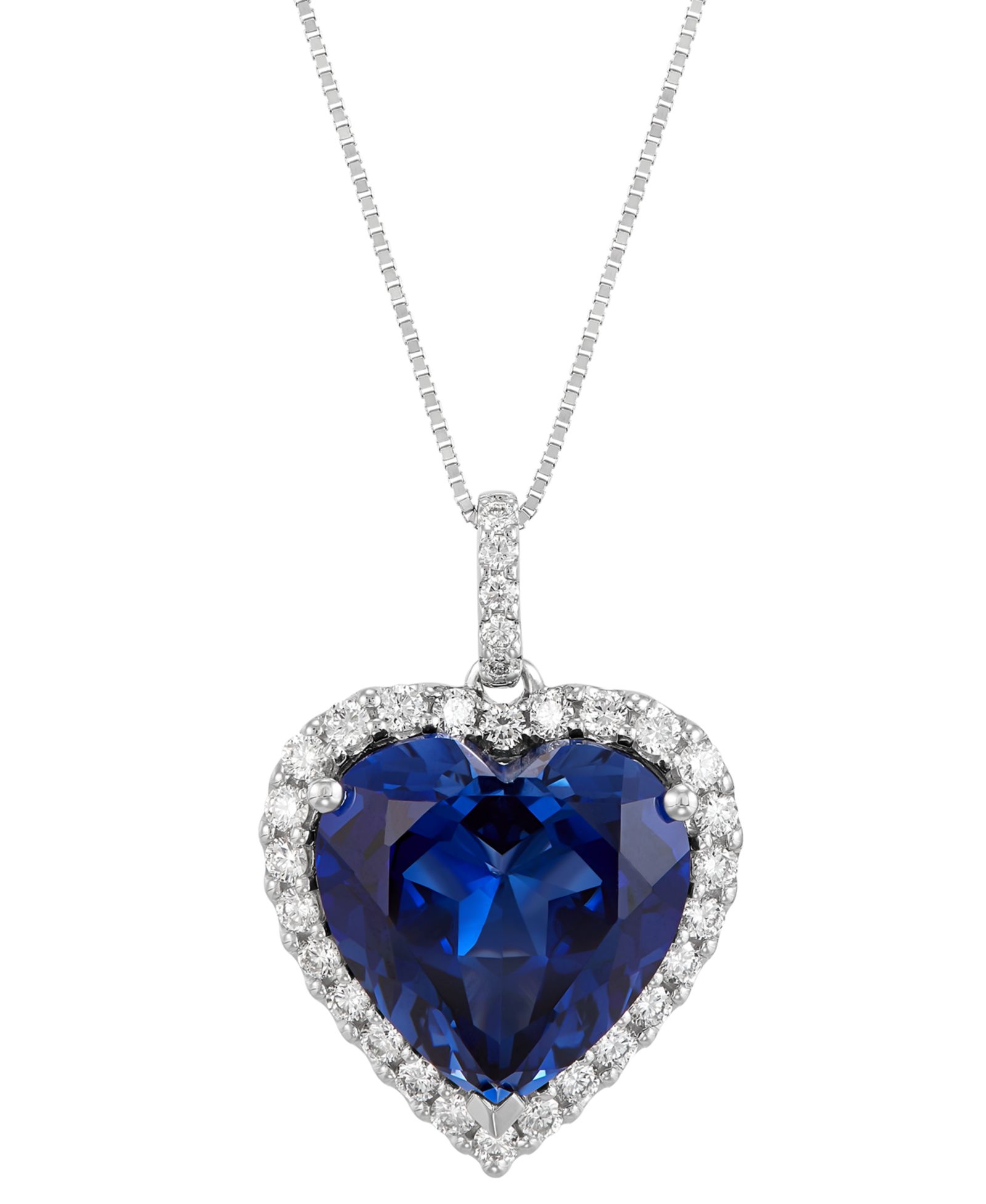 Подвеска-кулон Grown With Love Heart Halo из 14k Gold с выращенным рубином и бриллиантом