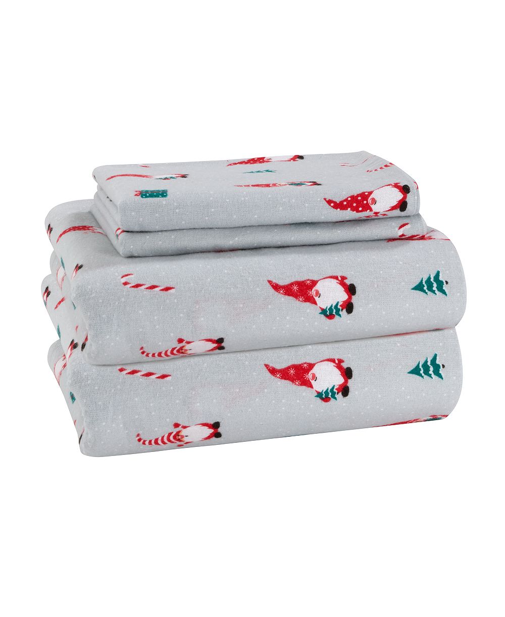 Набор простыней Avanti Printed 100% Brushed Cotton Flannel, 4-Pc. Queen