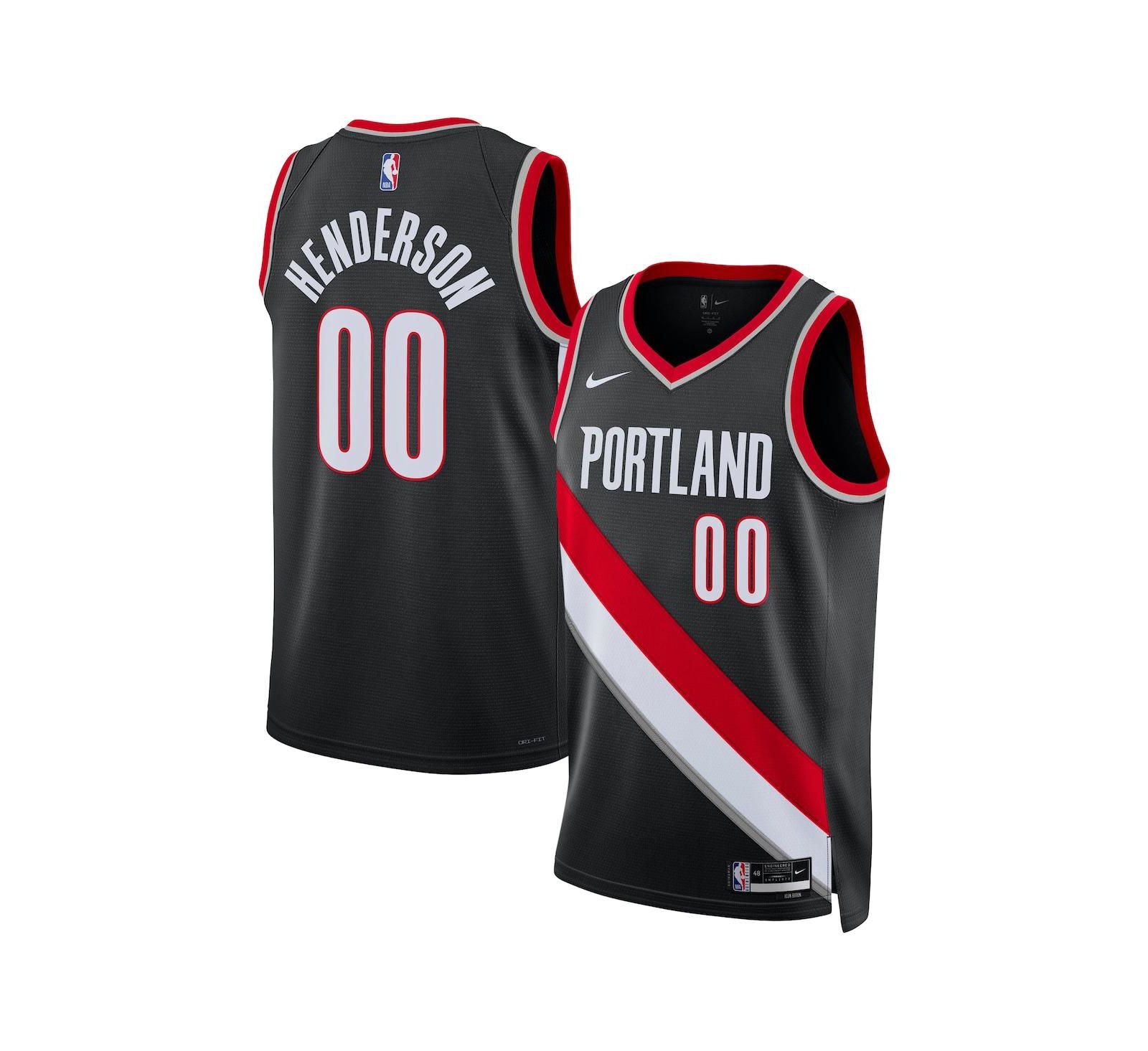 Nike Мужская и Женская джерси Nike Scoot Henderson Portland Trail Blazers 2023 NBA Draft Swingman - Icon Edition