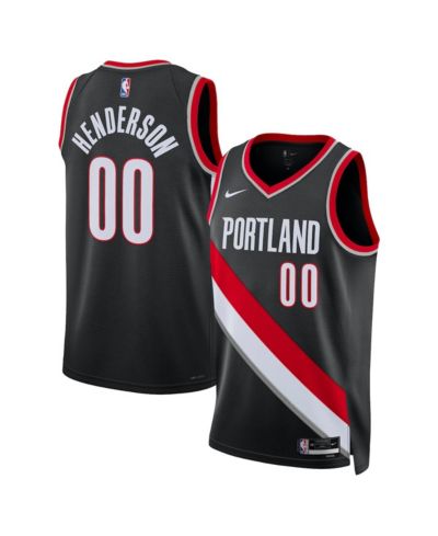 Men's and Women's Nike Scoot Henderson Black Portland Trail Blazers 2023 NBA Draft Swingman Jersey - Icon Edition