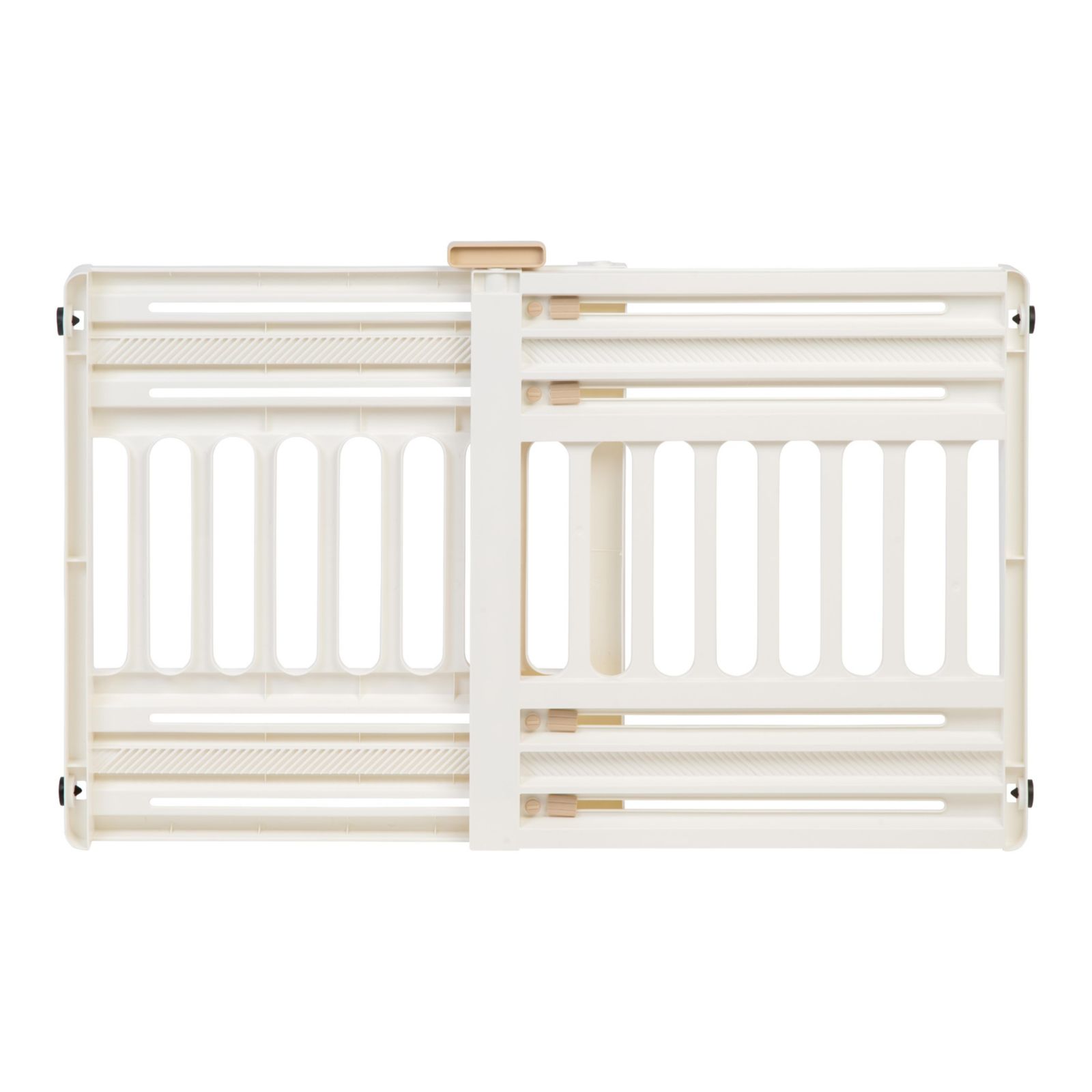 IRIS 24"-39" Portable Expandable Pet Gate, Adjustable Pet Barrier for Puppy Small Dog Fits Most Doorways Easy