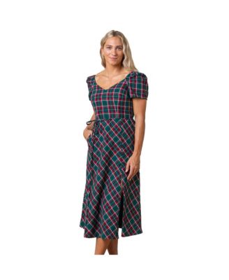 Hope & Henry Women's Hope and Henry Short Sleeve Sweetheart Dress