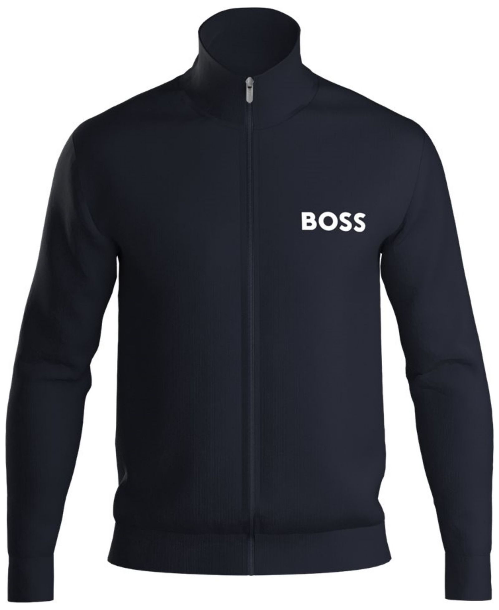 Мужская куртка Hugo Boss Ease с логотипом, на молнии, из махровой ткани