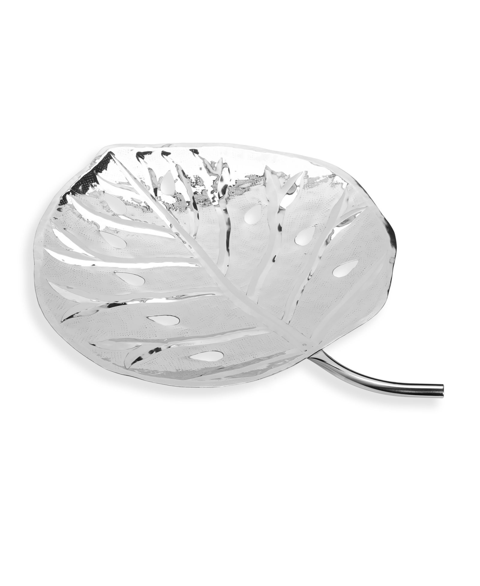 Classic Touch блюдо в форме листа из нержавеющей стали, 16" L