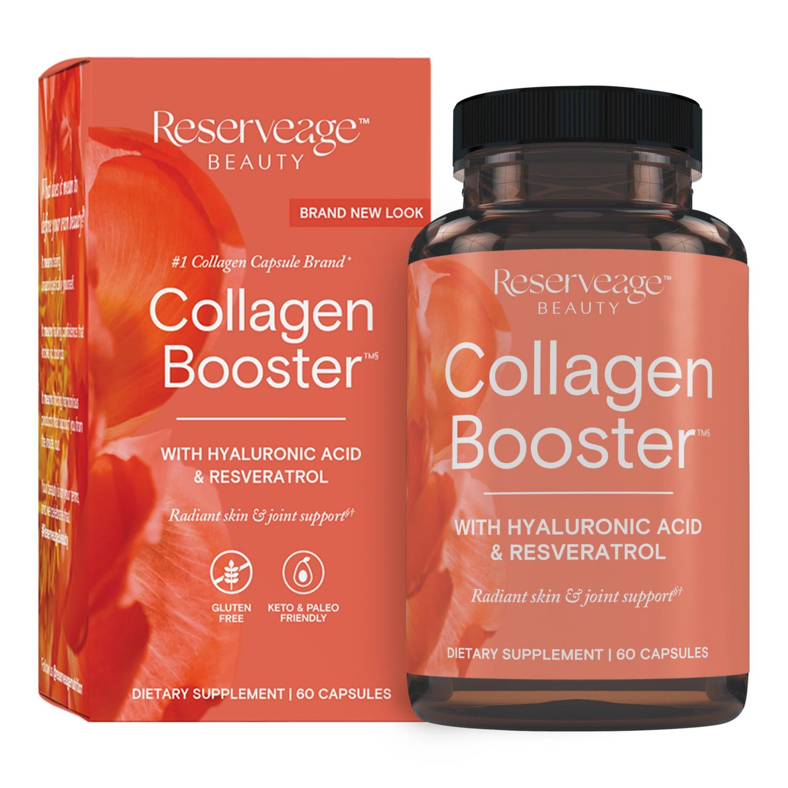 Reserveage Collagen Booster добавка для кожи и суставов, 60 капсул