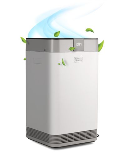 BLACK+DECKER BAPUV350 Air Purifier for Home Large Room with UV Light