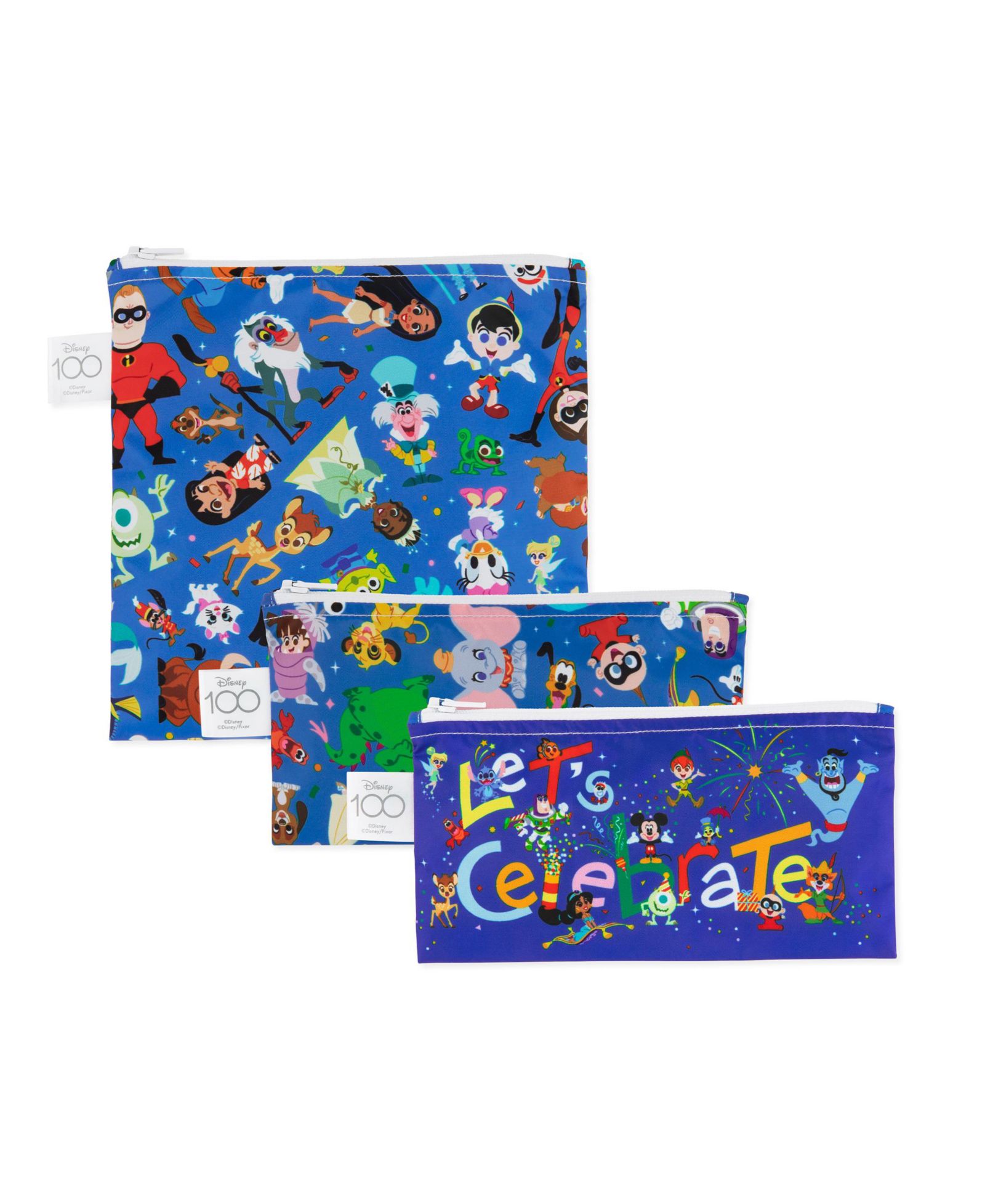 Детские снек-пакеты Bumkins Disney 100 Years Celebration, 3 шт.