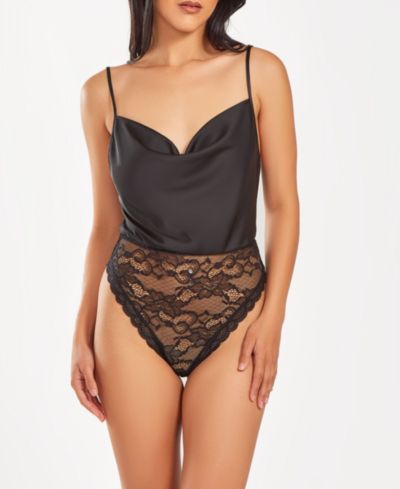 iCollection Женский кружевной боди для нижнего белья с косточками