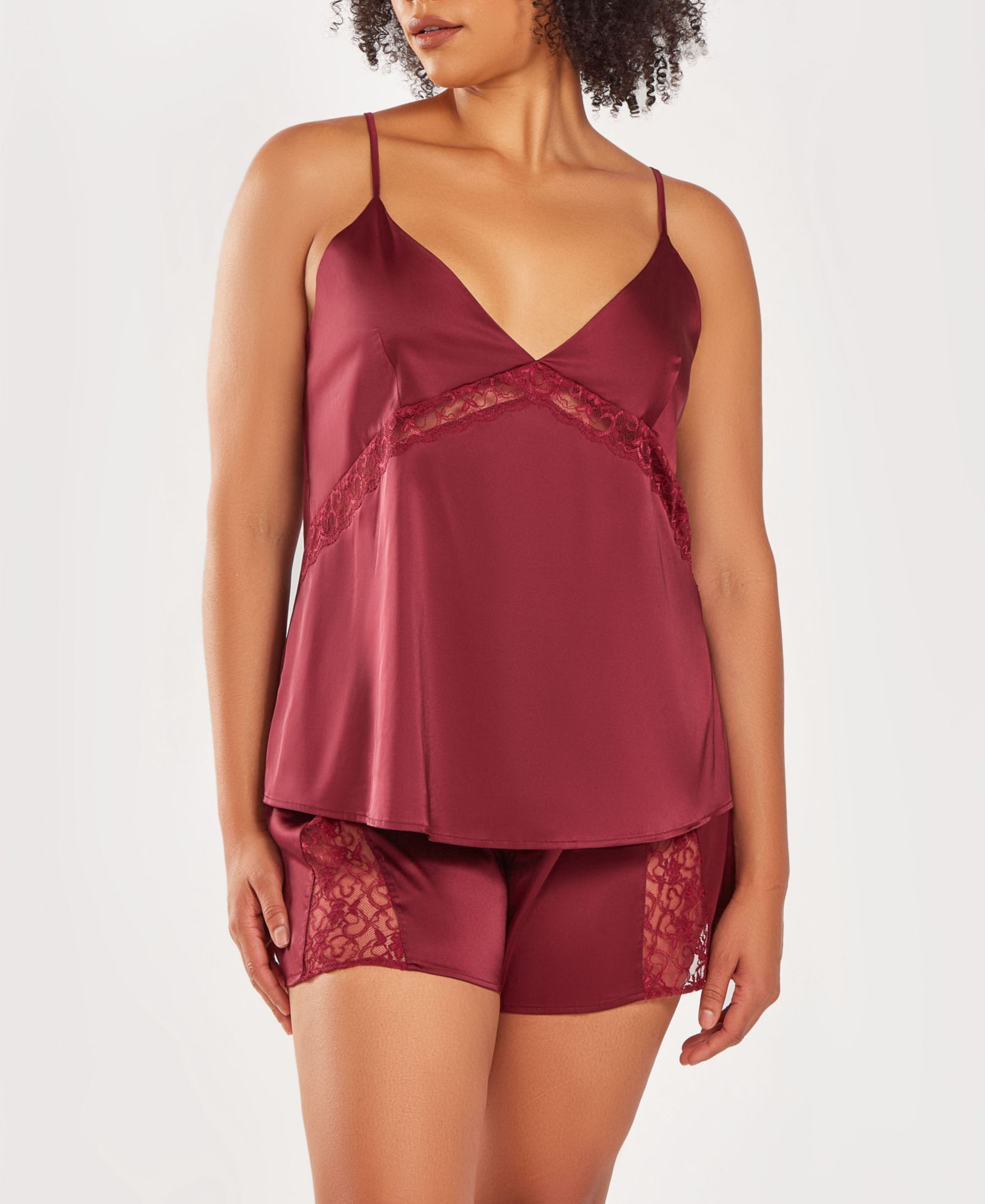 iCollection Пижама Plus Size из шелка 2 предмета